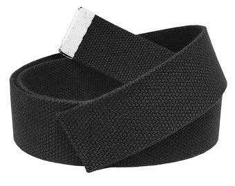 Build A Belt Replacement Adult 1.5" Wide Canvas Web Belt with a Silver Tip (NO BUCKLE)
