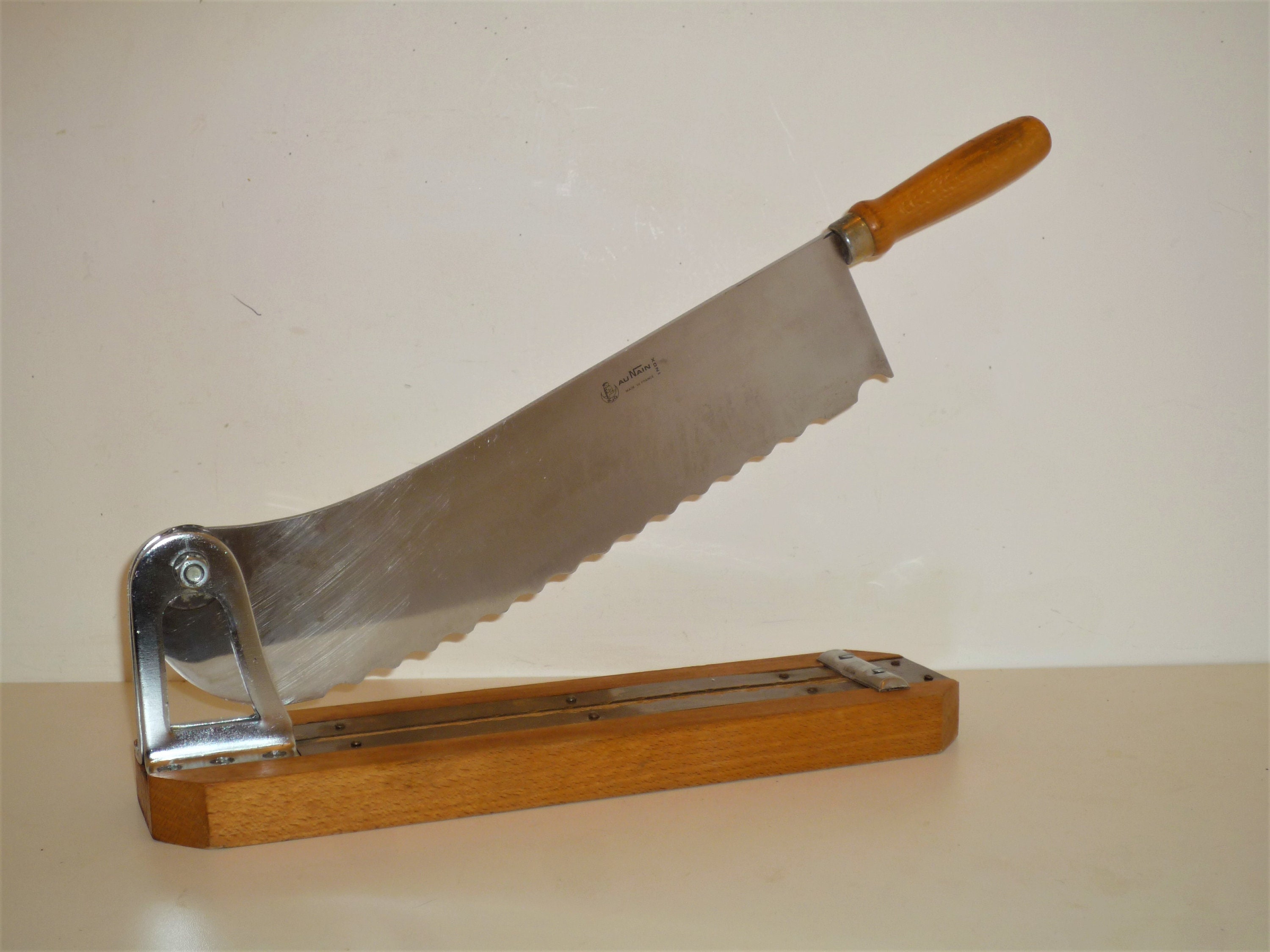 Large French Vintage bread cutter Chopping Board Block with Etsy