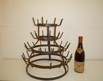 SHIPPING NOT Free/antique French Bottle Drying Rack/antique Wine