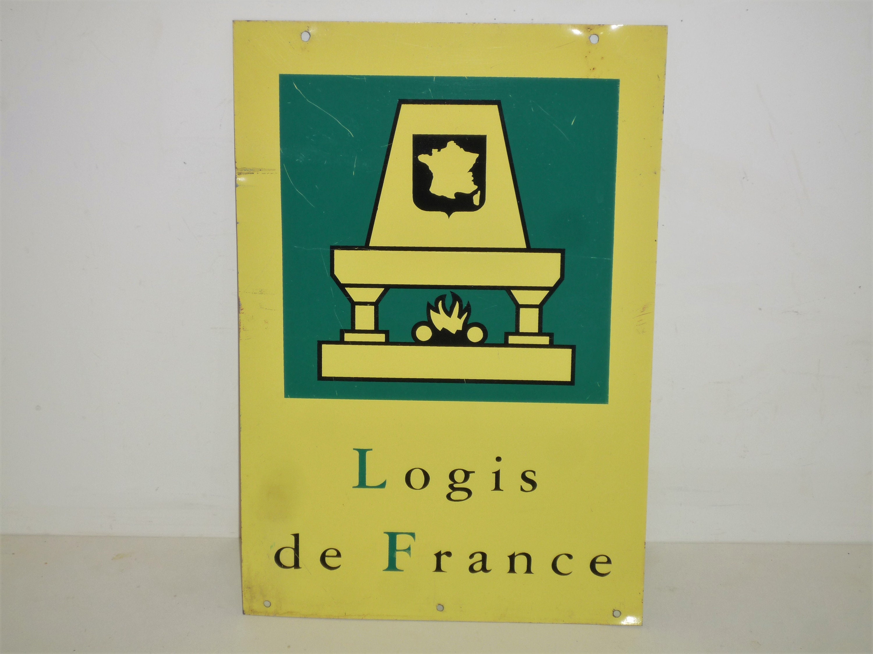 Logis de France - French Hotel Vintage Sign Home Kitchen Garden Decor