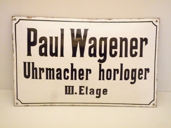 Rare Antique French Enamel Sign Convex 1900 1910 Paul Etsy