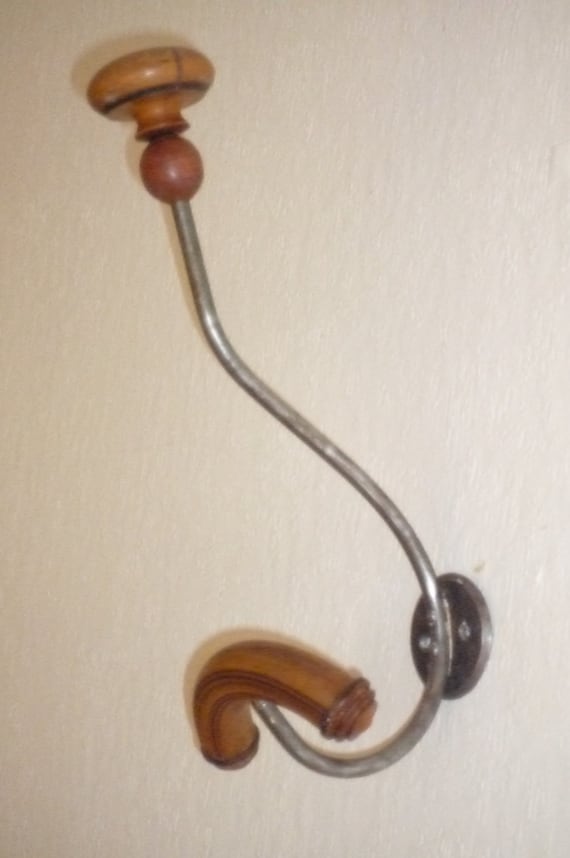 Home & Living French Coat Hangers Two Large Coat /Hat Hooks Metal and