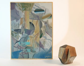 Music & Fabric. Cubist landscape by Juanma Pérez