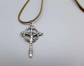 The Kolbe Crucifix Necklace - Adjustable Paracord