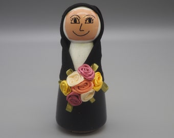 Saint Therese of Lisieux peg doll