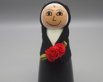 Saint Rita of Cascia peg doll