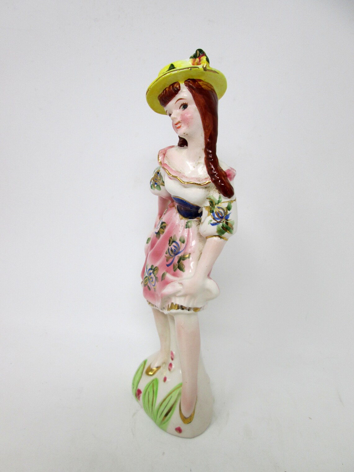 Vintage Kreiss & Co Bavarian Dancing Girl FigurineYellowPink Etsy