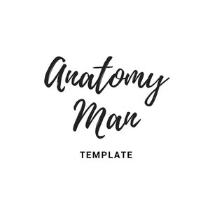 Anatomy Man template PDF