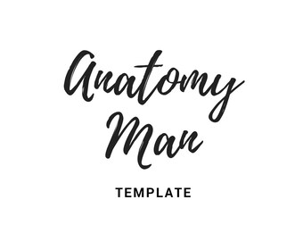 Anatomy Man template PDF