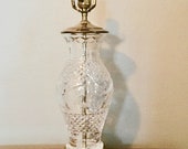 Waterford Crystal Lamp Hollywood Regency
