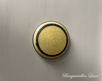 Enamel Guilloche Compact -- Mirrored - Powder and Blush