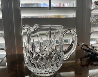 Jarra de cristal Waterford Lismore de 940 ml con borde y marca grabada