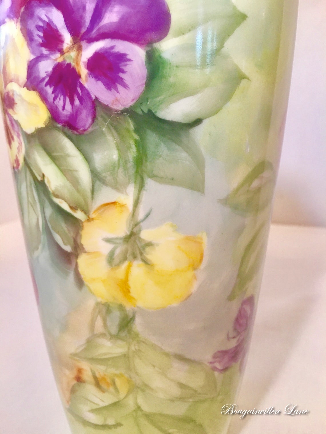 Hand Painted Vase by LENOX BELLEEK 10 1/4 19061924 Etsy