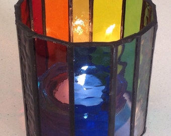 Rainbow Candle Lantern