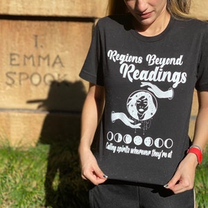 Haunted Mansion, Regions Beyond Readings, Madam Leota Shirt, Calling spirits wherever they&#39;re at, HM Parody Theme Park Shirt Bella + Canvas