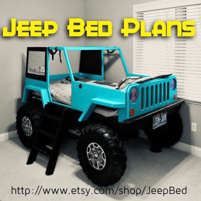 Jeep Bed Plans Twin Size Car Bed Etsy