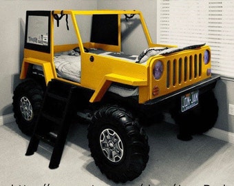 DIY Jeep-Inspired Bed Plans – Build a Custom Kids Bed with Easy Instructions – Perfect Beginner Woodworking Project & Gift for Jeep Lovers