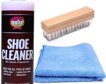 Quick N Brite 12 Oz Shoe Cleaner Kit for Sneakers, Boots, Vinyl