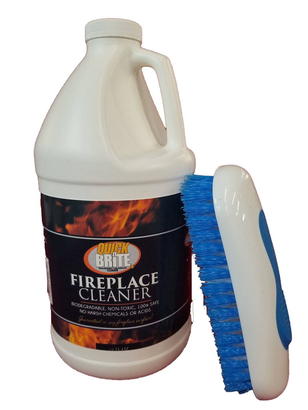 Quick N Brite Fireplace Cleaner With Cleaning Brush for Brick - Etsy