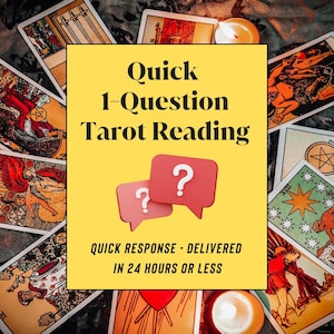 Lettura rapida dei tarocchi con una domanda / Qualsiasi argomento / Lettura a risposta rapida / Stesura di 1 carta / Lettura rapida dei tarocchi con una domanda / Lettura di 24 ore