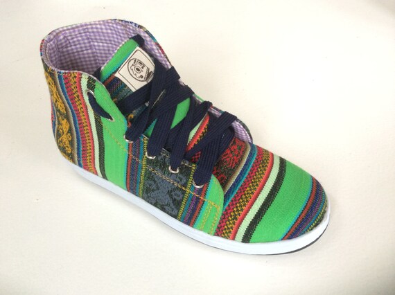 lime green high top sneakers