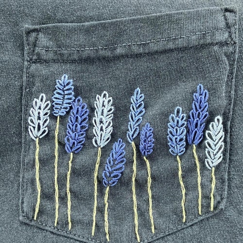 Merry & Bright Handembroidered Pocket Tee Shirt Unisex Etsy