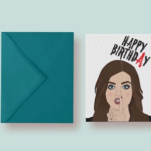PDF Pretty Little Liars druckbare Karte Sofortiger Download Karte innen blanko Happy BirthdAy Karte