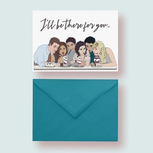 PDF Freunde druckbare Karte Sofortiger Download Karte Blank Inside TV Show Ich bin da für dich Freundschaftskarte