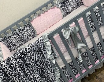 leopard print baby bedding
