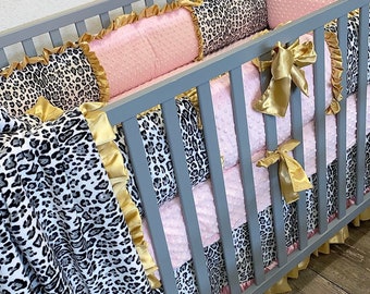 leopard print baby bedding
