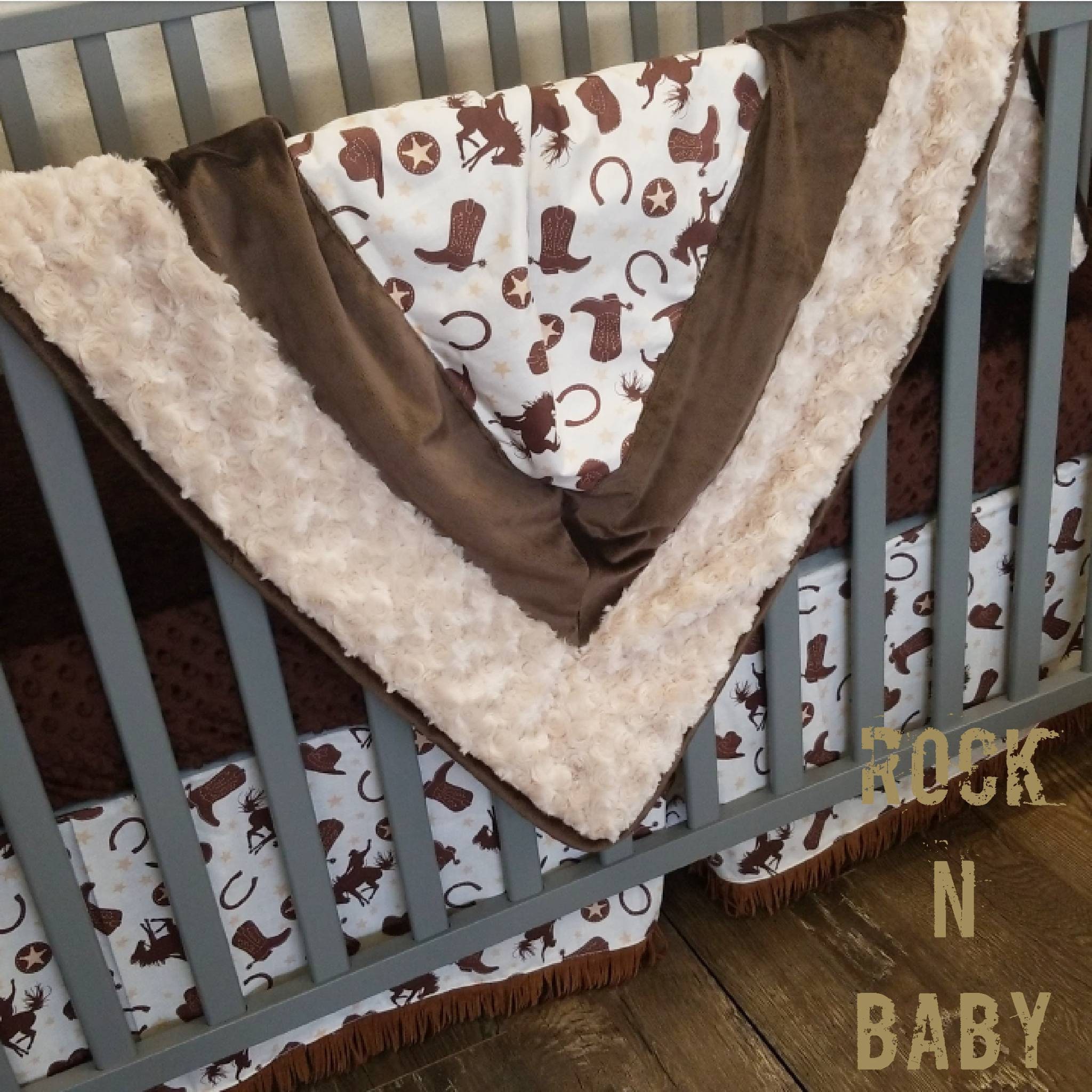 western baby boy crib bedding