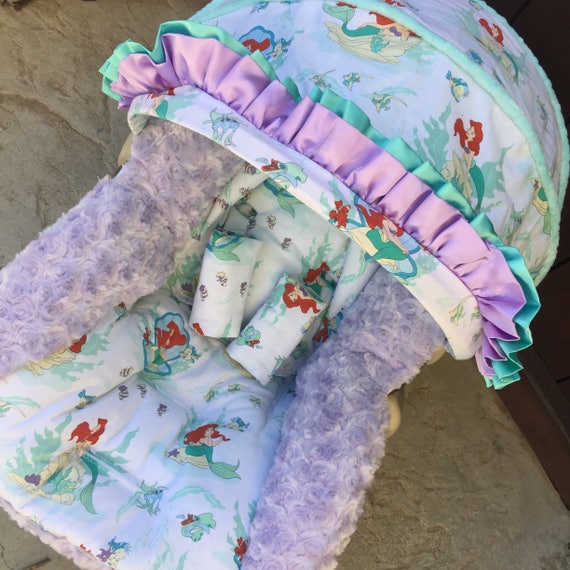 little mermaid car seat and stroller