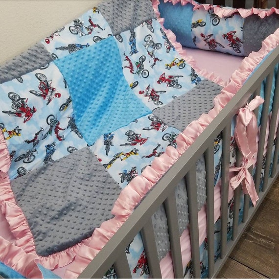 checkered crib bedding
