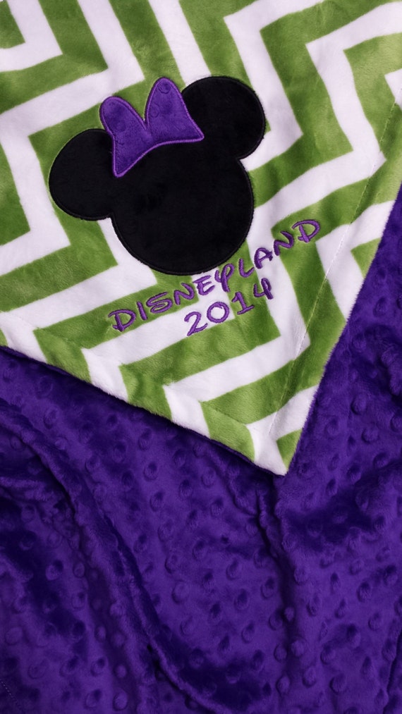 Minnie Mouse Minky Baby Blanket. You Choose Fabrics. Etsy