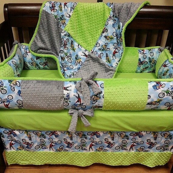 dirt bike baby bedding