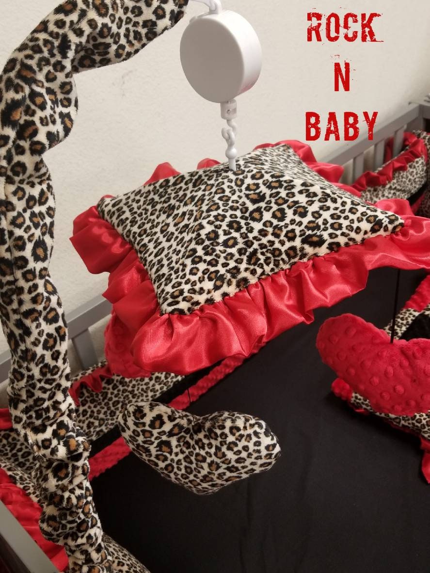 Baby Crib Mobile Custom Crib Mobile Cheetah Crib Mobile Leopard