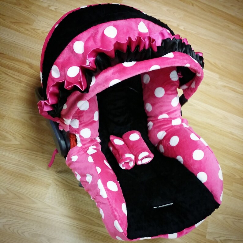 Pink Polka Dot Infant Car Seat Replacement Cover. You Choose Etsy