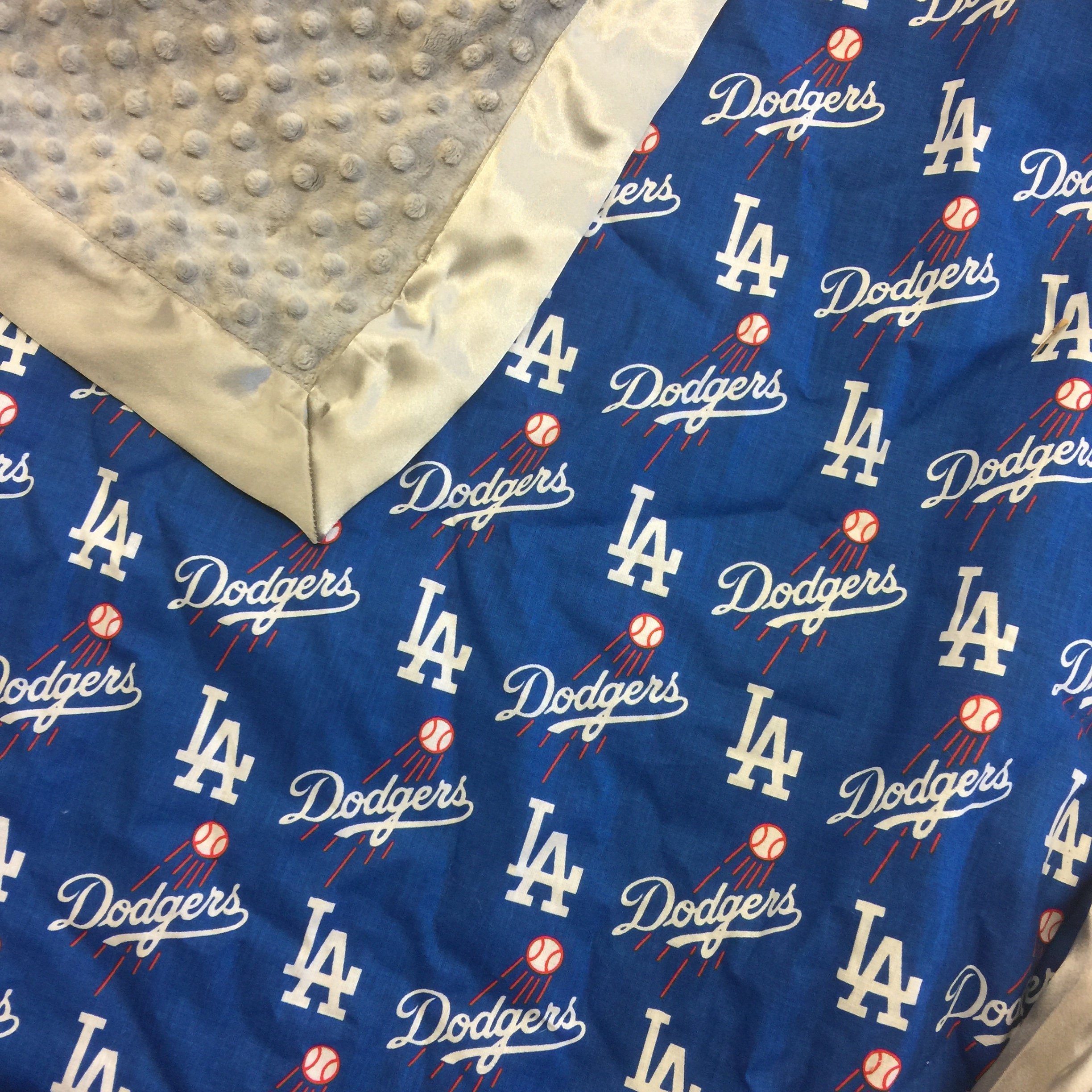 Dodgers blanket Dodgers baby blanket Dodgers baby gift. Etsy