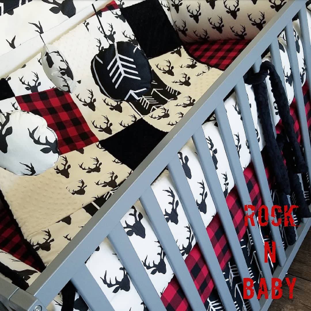 Woodland Baby Bedding Baby Boy Crib Bedding Buffalo Plaid Baby