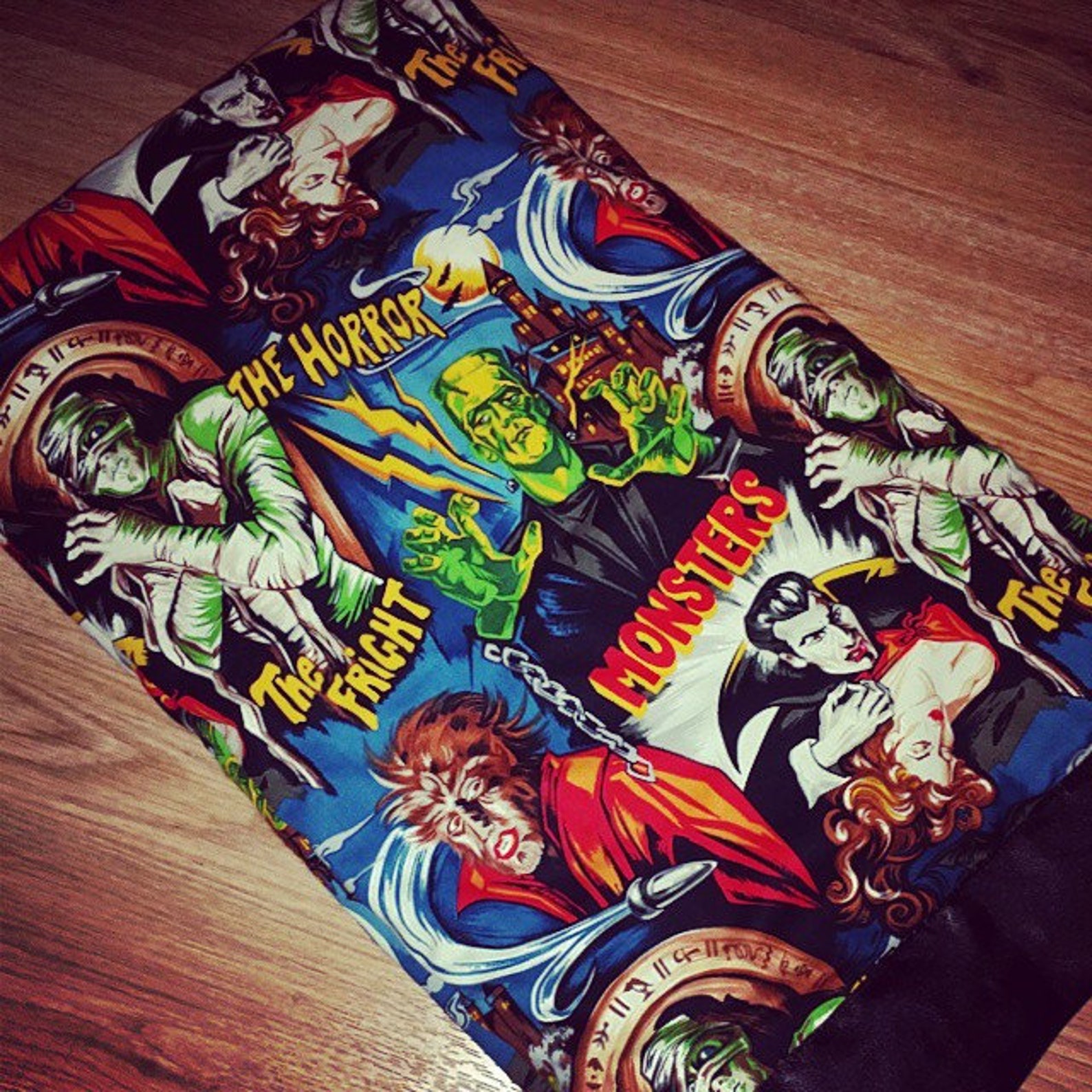 Monsters Baby Blanket. Hollywood Monsters Blanket. Vampire Etsy