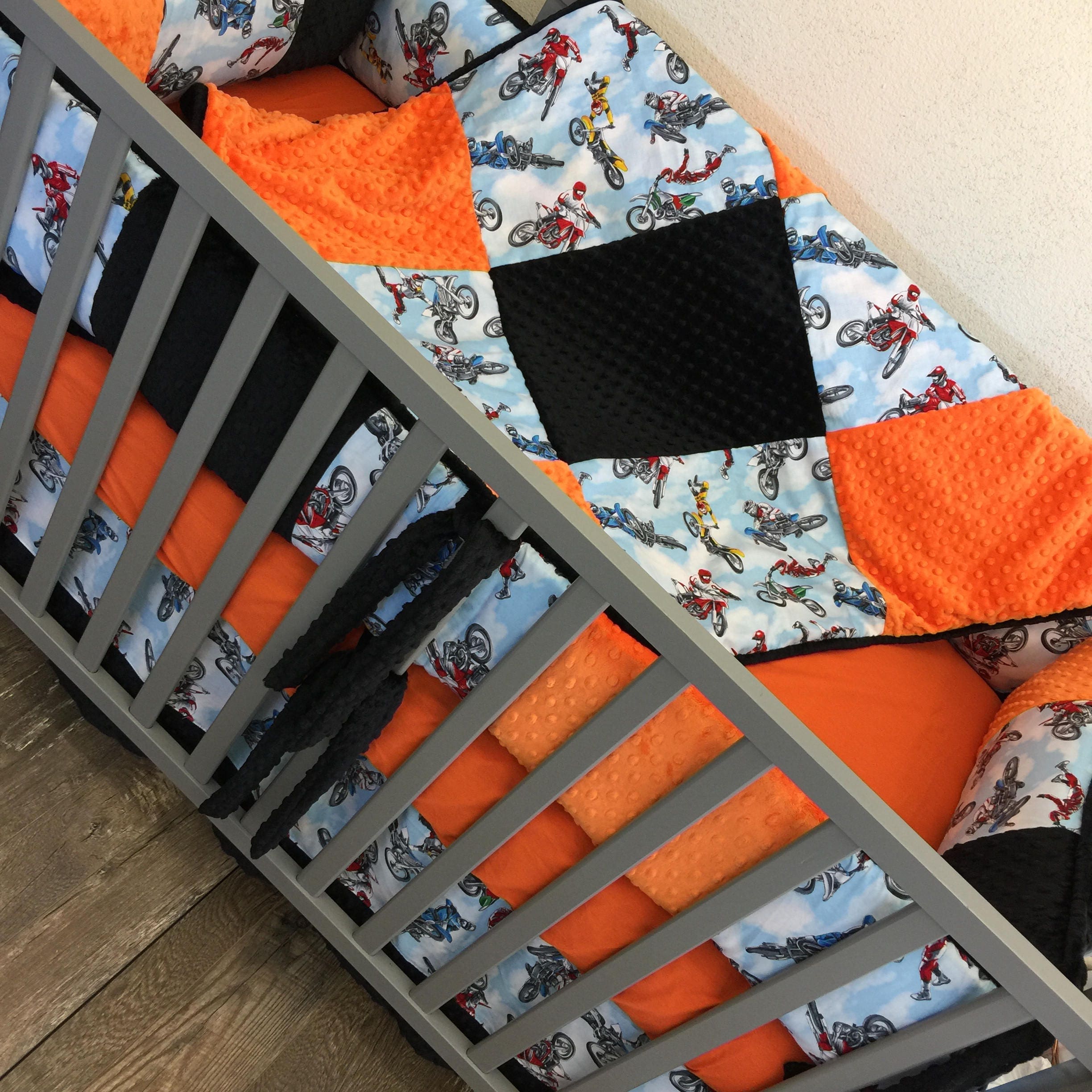 motocross crib bedding set