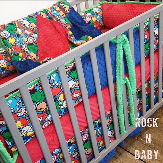 superhero crib sheets