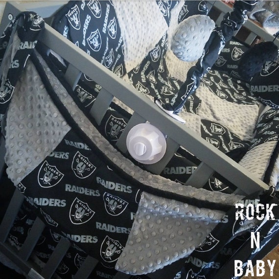 raiders crib bedding set