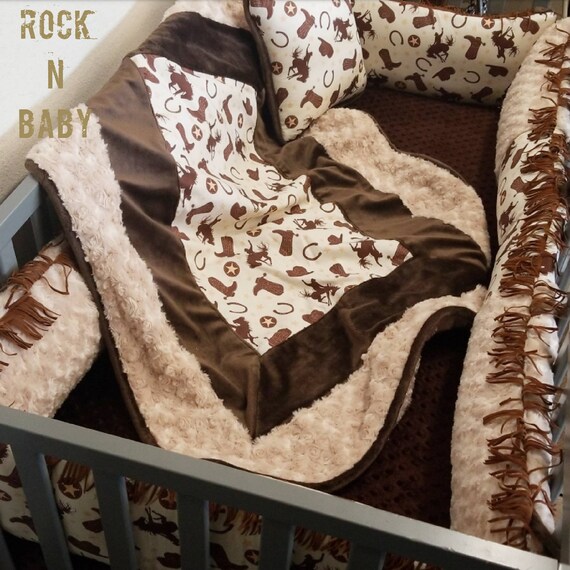 western baby boy crib bedding