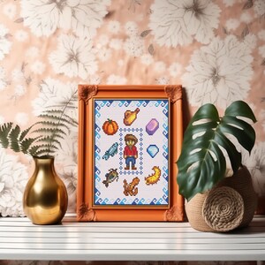 Stardew Valley Willy Sampler - Cross Stitch Sampler - Instant Download
