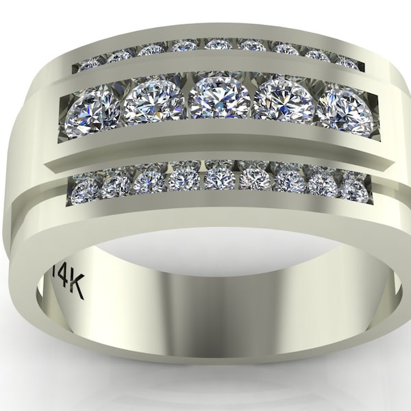 Diamantring aus Weißgold 1.20 ct MRC137 50-50-13.5