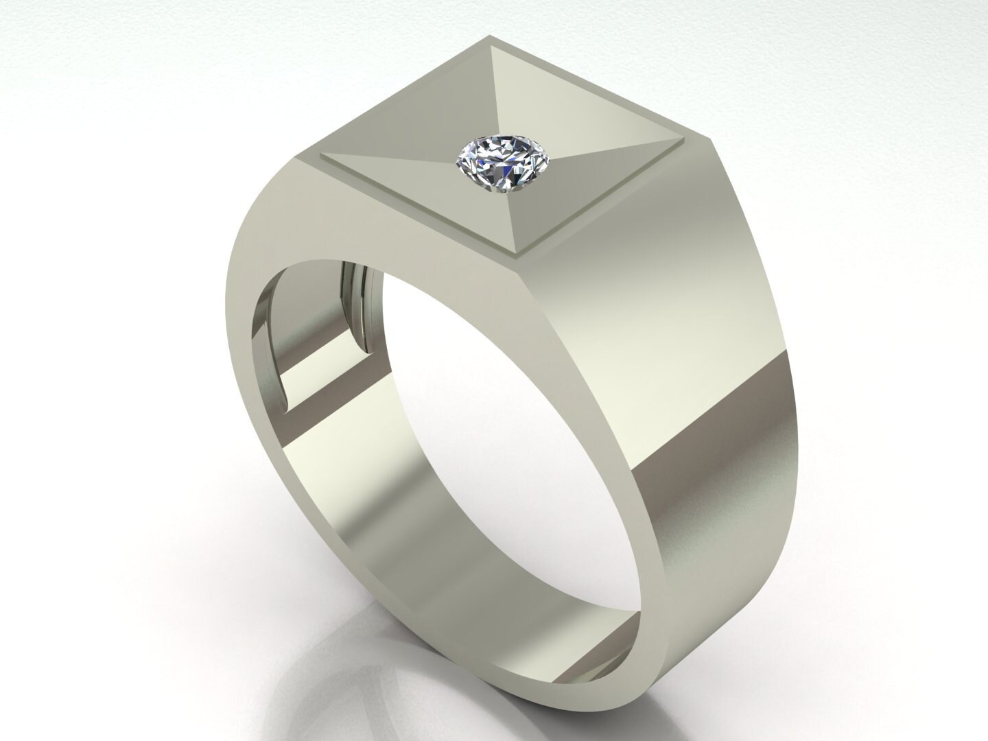 【税込】 Ring Diamond Stone Single Men's MRC109 Etsy - アクセサリー