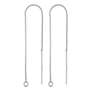 14K Solid Gold Threader Earring ( 1 Pair )