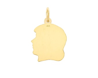 Girl silhouette hotsell charm engravable