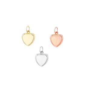 Ciondolo a forma di cuore in oro 14K per collana